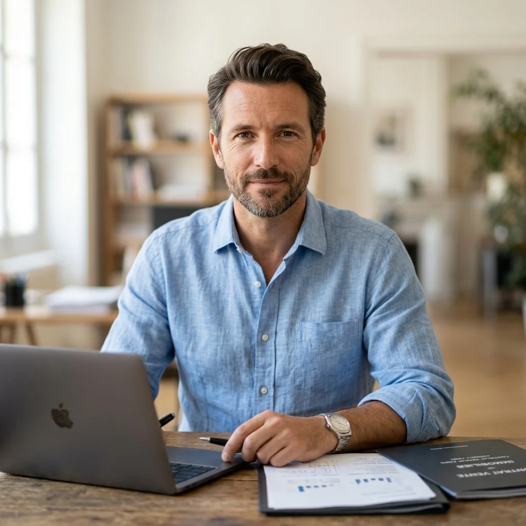 Portrait de Nicolas Fontaine, journaliste spécialisé en investissement immobilier